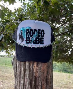 ❤️ Material: 100 % Polyester Hat Unique Patches ❤️Size: One Size Adult Hat  It is SnapBack so it is adjustable from 20"-23.5" ❤️Mesh Back ❤️This custom trucker is the perfect unique gift! ❤️ Free shipping on orders over $35.00 ❤️All orders include tracking Trendy Snapback Hat For Country Events, Trendy Baseball Cap For Country Events, Trendy Adjustable Baseball Cap For Country Events, Trendy Adjustable Snapback Hat For Country Events, Trendy Summer Baseball Cap For Rodeo, Trendy Festival Trucker Hat With Flat Brim, Trendy Flat Brim Baseball Cap For Rodeo, Trendy Summer Snapback Hat For Rodeo, Cute Adjustable Hats For Festivals