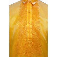 Colored Lining Barong Tagalog - Golden Yellow upto 30% discount in Dubai, UAE | Simpal Boutique Color Lines, Golden Yellow