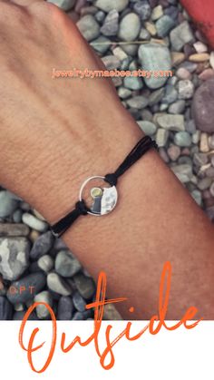 Sterling Mountain Bracelet from JewelryByMaeBee on #Etsy. www.jewelrybymaebee.etsy.com Mountain Bracelet, Sunset Bracelet, Mountain Jewelry, Mountain Lover, Festival Jewelry, Gift For Woman, Metal Pendant, Nature Jewelry, Black Linen