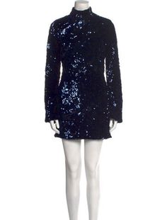 Alexis A-Line DressBlueSequin EmbellishmentsLong Sleeve with TurtleneckConcealed Zip Closure at BackDesigner Fit: Dresses by Alexis typically fit true to size. Embellished Mini Dress For Festive Night Out, Embellished Mini Dress For Night Out And Festive Season, Glamorous Christmas Cocktail Sequin Dress, Embellished Sequin Fabric For Holiday, Mini Length, Holiday Embellished Sequin Fabric, Formal Long Sleeve Mini Dress With Contrast Sequin, Long Sleeve Embellished Sequin Dress For Date Night, Glamorous Sequin Dress For Christmas Evening, Glamorous Evening Sequin Dress For Christmas