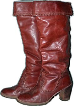 Red Casual Boots For Festival, Casual Red Boots For Festival, Brown Vintage Boots, Wood Heel, Cowboy Cowgirl, Vintage Boots, Cowboy And Cowgirl, Girly Fashion, Couple Shirts