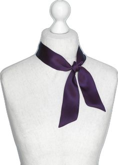 Elegant Purple Neckwear For Black Tie Event, Formal Purple Silk Scarf, Formal Purple Silk Scarves, Elegant Purple Silk Scarf, Purple Silk Scarves For Formal Occasions, Elegant Purple Scarf For Gift, Bow Scarf, Silk Neck Scarf, Silk Bow Ties