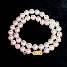 Magnificent and Very Rare Mikimoto Estate Akoya Pearl Necklace 18" 18k Y Gold 10 mm Certified $106,000 M106000 Estate Mikimoto 43 Pearls LARGE 10 mm 18 Inches 18 KT Yellow Gold ClaspTRUSTED SELLER SINCE 2002PLEASE REVIEW OUR 100% POSITIVE FEEDBACKS FROM OUR HAPPY CLIENTSPLEASE SEE ATTACHED MIKIMOTO CERTIFICATE AND APPRAISAL FOR DETAILSMikimoto New York730 Fifth Avenue New York, NY 10019FREE PRIORITY SHIPPINGDETAILSStone: Fine Quality Japanese Akoya PearlPearl Shape: RoundPearl Color: Pink/WhiteL Fifth Avenue New York, Akoya Pearl Necklace, Akoya Pearls, Very Rare, Lovely Gift, Statement Pieces, Pearl Necklace, Vintage Jewelry, Fine Jewelry