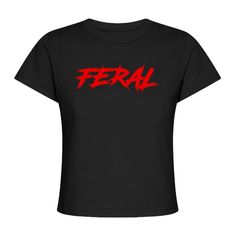 Stay ahead of the trends in style with this Feral Baby Tee, crafted with a 90s-inspired design for a casual yet stylish look. This trendy streetwear brings a street-savvy feel to any outfit. Trendy Streetwear, 90s Inspired, Print Tee, Baby Tee, The Streets, Infant Tees, Step Up, The Fashion, Unique Style