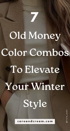 Upgrade your winter wardrobe with 7 old money color combos for winter! Think black, navy, grey, beige, and brown in timeless, classy color combinations. You’ll also find chic winter outfit ideas for women that embody the old money aesthetic. Discover the perfect winter color combinations to look expensive this season! How To Look Expensive, Color Combos Outfit, Chic Winter Outfits, Minimalist Capsule Wardrobe, Effortlessly Chic Outfits, Winter Color, Money Aesthetic, Old Money Style, Navy Grey