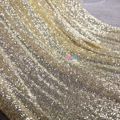 Density-enhanced Champagne Gold 3mm Sequin Fabric - OneYard Gold Velvet, Metallic Fabric, Sequin Fabric, Champagne Gold, Fabric By The Yard, Density, Evening Gowns, Champagne, Sequin