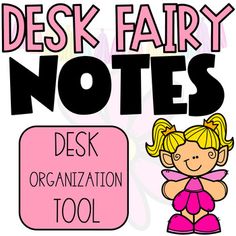 These DESK FAIRY SLIPS are an easy way to compliment students for having a clean, organized desk! How it works:1. Purchase a fairy door from Amazon (or just tell your students there is a fairy in the classroom) and set it up somewhere in your room 2. Randomly have desk fairy tickets/notes sitting on student desks the next morning to show them they are doing a good job! Fix-it tickets are also included for students who need to clean their desks!What's Included:colorful notes black & white not Desk Fairy Classroom, Fairy Activities, Desk Fairy, Organized Desk, Colorful Notes, Clean Desk, Classroom Behavior Management, Set It Up, Notes Organization