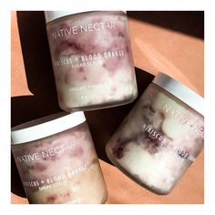 Native Nectar Botanicals on Instagram: “Sugar Scrub Sunday. Our Hibiscus + Blood Orange Sugar Scrub’s  gently exfoliate and leave skin luxuriously soft and glowing. ✨✨✨” Native Skincare Aesthetic, Native Sweet Peach And Nectar, Native Body Lotion, Native Toasted Marshmallow Body Wash, Native Body Wash Collection, Makeup Looks Tutorial, Blood Orange, Talenti Ice Cream, Body Scrub