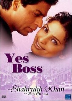 the poster for yes boss starring sharrh khan