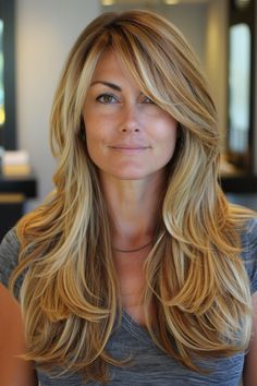 Long layered hair with side bangs offers a perfect blend of versatility and style. This timeless combination can transform your look, adding movement, dimension, and a touch of sophistication. From subtle layers to dramatic cascades,