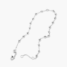 Crafted in 14K white gold, this bracelet feature a shiny diamond cut cable chain bracelet with 2.5mm diamond cut bead stations. The 7 inch chain bracelet comes with a 0.5 inch extender and secures with a lobster claw clasp. Station Bracelet, Faceted Bead, Diamond Cut, Cable Chain, Lobster Claw, Chain Bracelet, Precious Metals, Diamond Cuts, Fine Jewelry