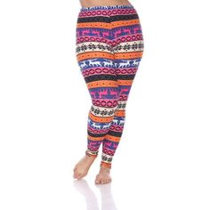 Pair these leggings with a top and any shoes for a simple, casual look. Made from a spandex and polyester blend, these leggings are comfortable and soft against the skin. Best fit 12-30 Size: Plus Size.  Color: Multicolor.  Gender: female.  Age Group: adult.  Pattern: printed. Stretch Multicolor Pants For Winter, Winter Stretch Multicolor Pants, Winter Multicolor Stretch Pants, Cheap Multicolor Cotton Leggings, Casual Multicolor Tight Tights, Casual Tight Multicolor Tights, Casual Stretch Leggings With Skull Print, Cheap Women's 4-way Stretch Leggings, Casual Multicolor Moisture-wicking Leggings