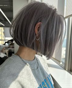 Haircut Gray Hair, Short Grey Hair, Pretty Hair Color, Short Hair Balayage, Short Hair Color, Grey Hair Color