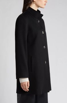 Fleurette Dawn Stand Collar Wool Car Coat | Nordstrom Wool Car Coat, Europe Outfits, Trim Fit, Car Coat, Welt Pockets, Welt Pocket, Stand Collar, Single Breasted, Winter Outfits