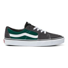 Vans UA SK8-Low Jungle Green/Charcoal VN0A5KXDJGC - APLAZE Vans Sk8 Low, Vans High Top, Sk8 Low, Vans High, Shoes 2022, High Top Shoe, Jungle Green, Green Sneakers, High Top Vans