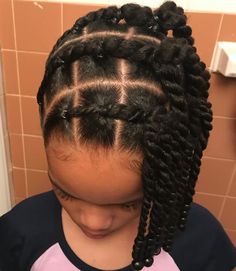 Cabello Afro Natural, Twisted Hair, Natural Hairstyles For Kids, Girls Natural Hairstyles, Hair Kids