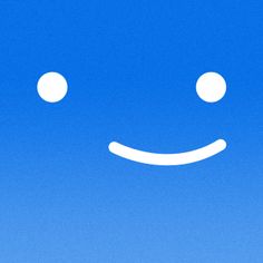 a blue sky with a smiley face drawn on the front and bottom part of it