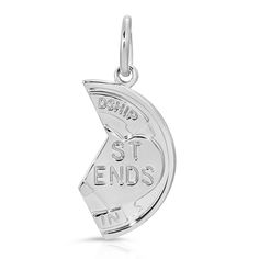 Introducing our Best Friend Coin Pendants, designed for sharing. Whether you're getting a pair for you and your BFF or just one for yourself, these charms are a meaningful addition to any jewelry collection. Each charm measures 1" long x .5" wide, They come as two separate pendants, perfect for pairing with two separate chains. Please note that chains are sold separately. Handmade in the USA, these pendants are a unique and heartfelt gift for you and your bestie. White Gold Pendant Charms For Anniversary, Pendant Charms Jewelry For Best Friend Gift, Gift Coin Pendant Charm, Engraved Pendant Charms For Anniversary, Sterling Silver Round Pendant Charm For Anniversary, Engraved White Gold Charms For Anniversary, Sterling Silver Charms Jewelry For Best Friend, Personalized White Gold Pendant Charms, Hallmarked Round Pendant Charms As Gifts