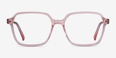 Pink Eyeglasses, Discover Your Style, Renewable Sources, Eye Doctor, Pink Frames, Shape Crafts, Square Glasses, Spring Hinge, Square Shape