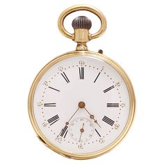 18 Kt Solid Gold Pateck Geneve Spiral Breguet Open Face Pocket Watch Dial: White Enamel dial with black Roman numerals ,2 Rose Cut Diamonds in hour & minute hands Case: Measurements: Diameter 47.5, Thickness 13.5 mm Total weight: 73.5 gram / 2.595 oz / 47.3 dwt Watch Dial, Open Face, Roman Numerals, Rose Cut Diamond, White Enamel, Rose Cut, Pocket Watch, Solid Gold, Diamond Cuts