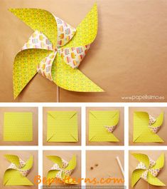 step by step instructions on how to make a pinwheel