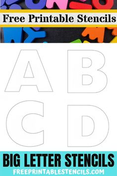 printable letter stencils for kids to make