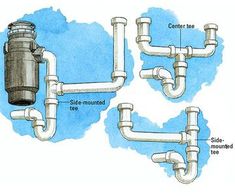 three different types of pipes are shown in this diagram