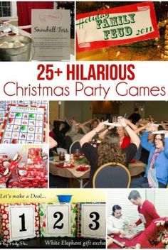 the 25 + hilarious christmas party games