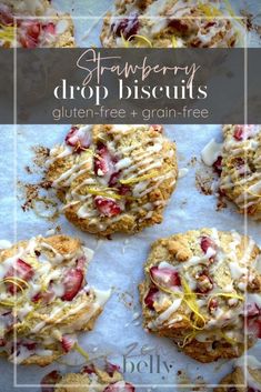 strawberry drop biscuits gluten free and grain - free are the perfect dessert