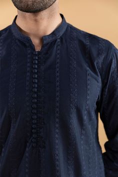 blue chikankari kurta, mens chikankari blue kurta, republic chikankari blue kurta Blue Chikankari Kurta, Chikankari Embroidery, Geometric Patterns, Teal Blue, Geometric Pattern, Comfort Fit, Embroidery