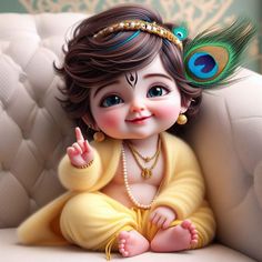 Cute Baby Krishna, Krishna Hd Images, God Hand, Hand Signs, Krishna Hd, Childhood Pictures, Baby Ganesha