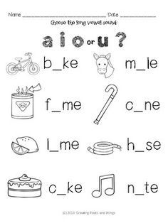 a worksheet with words and pictures for children