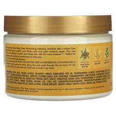 iHerb offers free shipping on orders over $25. 8x More Moisture vs. Non-Conditioning Shampoo W/ Sea Kelp & Argan Oil Moisturize & Smooth Made With Fair Trade Shea Butter Cruelty Free Ethically Sourced Sustainably Produced Certified B Corporation Family Founded Tested on Our Family for Generations. Never on Animals. Formulated with: No Parabens No Phthalates No Mineral oil No Animal Testing No Petrolatum Our new Raw Shea Butter Deep Moisturizing collection, enriched with a unique Raw Shea Butter blend, satisfies your thirsty curls' and coils' moisture needs. Our new Leave-in Conditioner smooths and infuses hair with 8X more moisture**. Perfect for prepping natural styles or transitioning hair with ease. **vs a non-conditioning shampoo Transitioning Hair, Transitioning Hairstyles, Tartaric Acid, Raw Shea Butter, Natural Styles, Benzoic Acid, Coily Hair, Leave In Conditioner, Shea Moisture Products