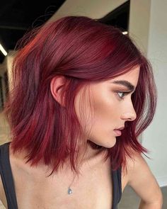 60 Stunning Red Hair Color Ideas Trending in 2023 Red Hair Trends, Wine Hair Color, Cherry Red Hair, Wine Red Hair, Short Red Hair, Red Hair Inspo, Wine Hair, Cherry Hair, Dark Red Hair