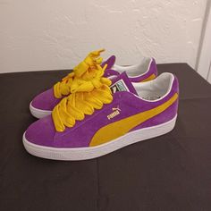 puma suede. Made in Japan Purple Suede Sneakers With Round Toe, Purple Suede Lace-up Sneakers, Casual Purple Suede Sneakers, Suede Sneakers With Suede Lining For Streetwear, Chic Suede Sneakers With Round Toe, Puma Suede, Brands Outlet, Made In Japan, Athletic Shoes