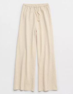 OFFLINE By Aerie OTT Fleece Super Wide Leg Pant Wide Leg Sweatpants Outfit, Aerie Outfit, Athletic Fit Jeans, Offline By Aerie, High Waisted Flare Jeans, Sweatpants Outfit, Chill Fits, Wide Leg Sweatpants, Long Cut