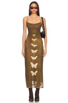 Mind Dump, Butterfly Maxi Dress, Nostalgic Fashion, Earthy Vibes, Dress Butterfly, Earthy Style, Grunge Vibes, Mesh Maxi Dress, 90s Grunge