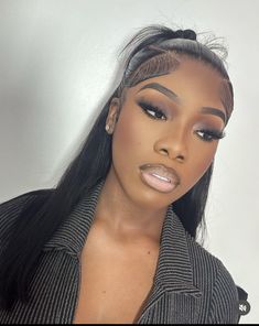 Full Glam Black Women, Soft Birthday Glam Makeup, Makeup Looks Birthday, Bright Under Eye Makeup, Soft Beat Makeup, Makeup Looks Black Women, Natural Beat, Flawless Face Makeup