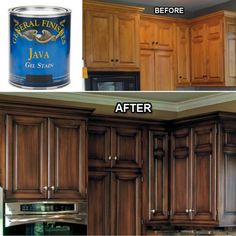 the before and after pictures of kitchen cabinets