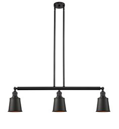 Innovations - 213-OB-M9-OB-LED - LED Island Pendant - Franklin Restoration - Oil Rubbed Bronze Kitchen Island Linear Pendant, Light Kitchen Island, Vintage Bulbs, Kitchen Island Lighting Pendant, Linear Suspension, Light Kitchen, Island Pendants, Kitchen Island Pendants, Suspension Light