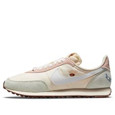 Nike Womens WMNS Waffle Trainer 2 Cashmere DM7188-717 Waffle Trainer 2, Nike Waffle Trainer, Nike Air Jordan 11, Nike Waffle, Adidas Samba Og, Oxford White, Marathon Running Shoes, Womens Running, Black Gums