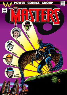 the cover to power comics group's comic book, masters