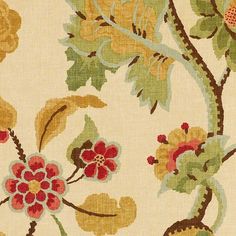 an image of a floral pattern on fabric that looks like it has been made in china