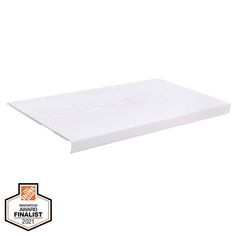 a white foam mattress topper on a white background