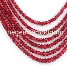 From 3-6MM Hole Size - .40mm Stone - Red Spinel Shape - Rondelle Quality - AAA Toatl Weight - 395cts/6lines Shortest Strand Length -46CM Longest Strand Length - 54CM Spinel Necklace, Red Spinel, Necklace Red, Women Gifts, Yellow Sapphire, Wholesale Beads, Faceted Bead, Necklace For Women, Ethiopian Opal