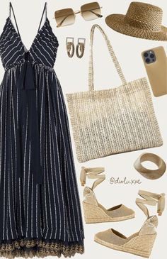 Summer Outfits2023, Vacation Dresses Beach, Capsule Wardrobe Casual, Boho Summer Outfits, Maxi Dress Outfit, Dresses Beach, Elegant Dresses Classy, Transition Outfits, African Design Dresses