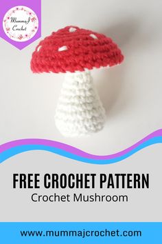 FREE Crochet Mushroom Pattern Mushroom Pouch Crochet Pattern, Free Crochet Mushroom Pattern, Crochet Mushroom Pattern Free, Grandma Hobbies, Fantasy Amigurumi, Crochet Animals Free Patterns