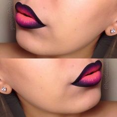 Ombre Lipstick, Orange Lips, Lip Art, Beautiful Lips, Lip Stain, Love Makeup