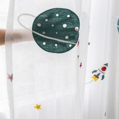 Outer Space Rocket Embroidered Voile Curtain - Casatrail.com Windows Bedroom, Rocket Design, Vintage Cutlery, Short Curtains, Voile Curtains, Window Types, Ceiling Installation, Kids Curtains, Space Rocket