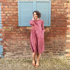 Handmade to order in west Wales, U.K available in sizes uk4-26 Midi length dress 100% cotton in red, navy, brown or black Pockets, tie waist, mid length sleeves Fall Midi Dress With Ditsy Floral Print, Fall Midi Length Ditsy Floral Print Dress, Cotton Midi Dress With Floral Print For Work, Red Midi Dress With Ditsy Floral Print, Casual Ditsy Floral Print Midi Dress For Fall, Casual Midi Dress With Ditsy Floral Print For Fall, Fall Ditsy Floral Print Midi Dress, Modest Knee-length Midi Dress With Ditsy Floral Print, Spring Red Midi Dress With Pockets